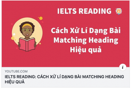 IELTS READIND CÁCH XỬ LÍ DẠNG BÀI MATCHING HEADING SAO CHO HIỆU QUẢ 🥳